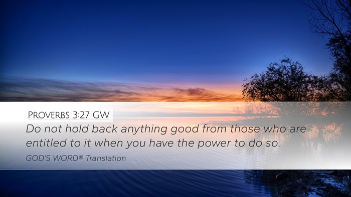 Proverbs 3:27 GW Bible Verse Image