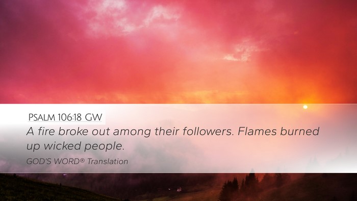 Psalm 106:18 GW Bible Verse Image