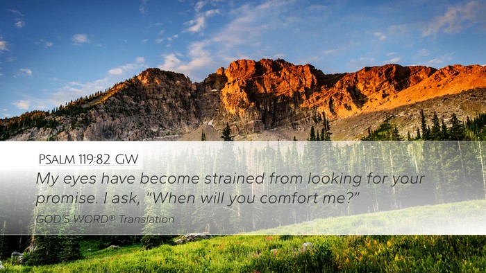 Psalm 119:82 GW Bible Verse Image