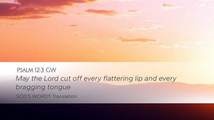 Psalm 12:3 GW Bible Verse Image