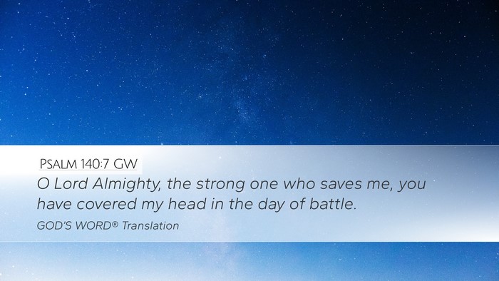 Psalm 140:7 GW Bible Verse Image