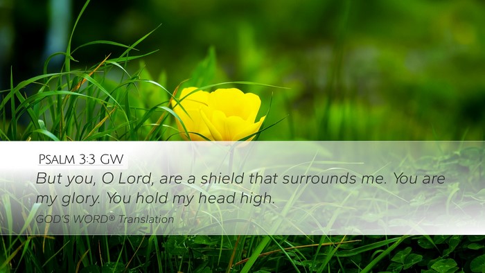 Psalm 3:3 GW Bible Verse Image