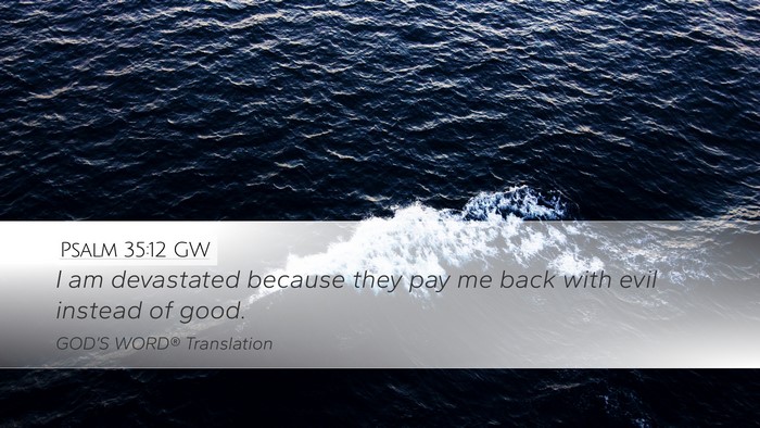 Psalm 35:12 GW Bible Verse Image