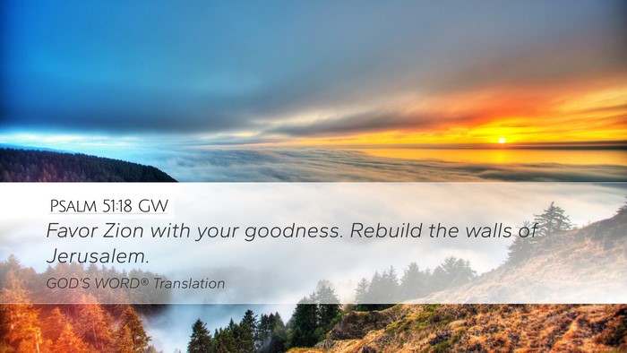 Psalm 51:18 GW Bible Verse Image