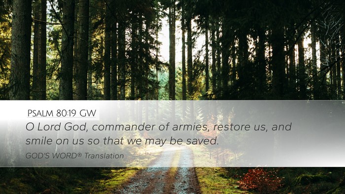 Psalm 80:19 GW Bible Verse Image