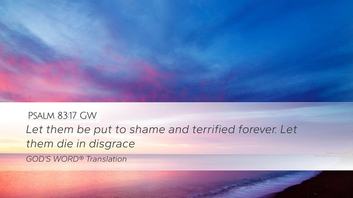Psalm 83:17 GW Bible Verse Image