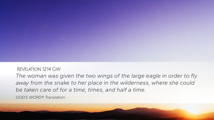 Revelation 12:14 GW Bible Verse Image