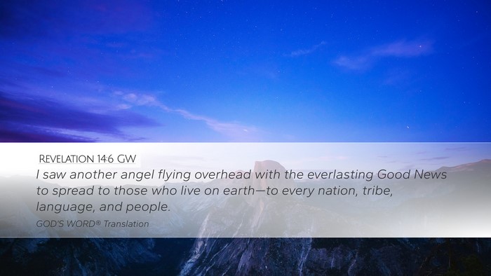 Revelation 14:6 GW Bible Verse Image