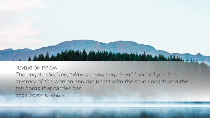 Revelation 17:7 GW Bible Verse Image