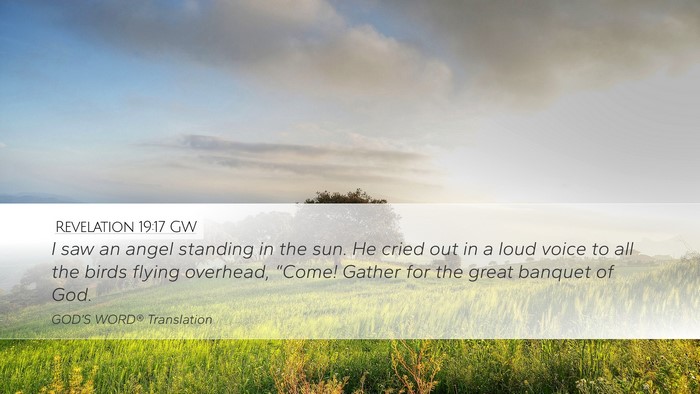 Revelation 19:17 GW Bible Verse Image