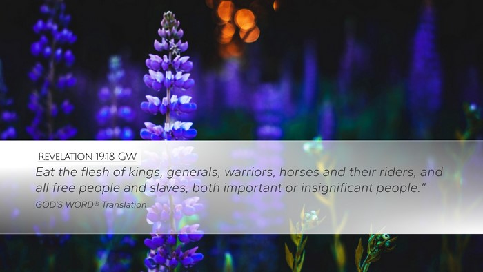 Revelation 19:18 GW Bible Verse Image