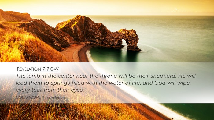 Revelation 7:17 GW Bible Verse Image
