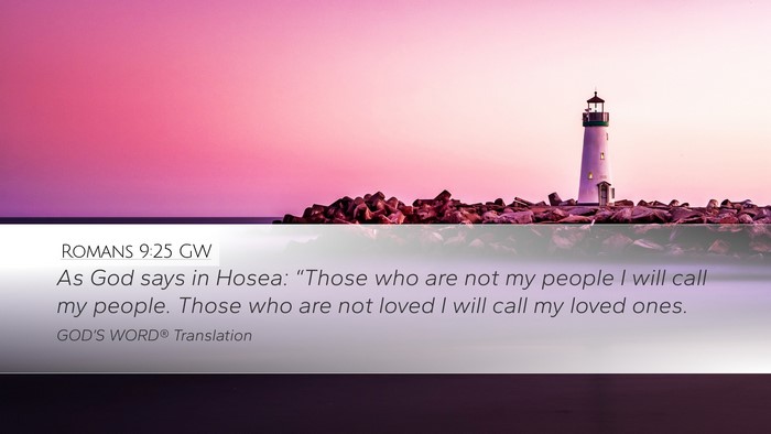 Romans 9:25 GW Bible Verse Image