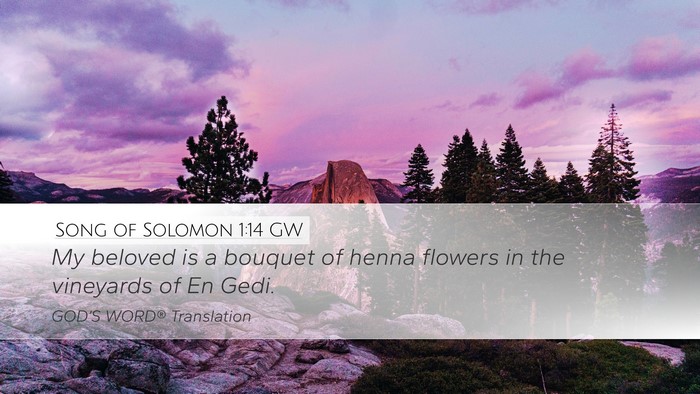 Song of Solomon 1:14 GW Bible Verse Image