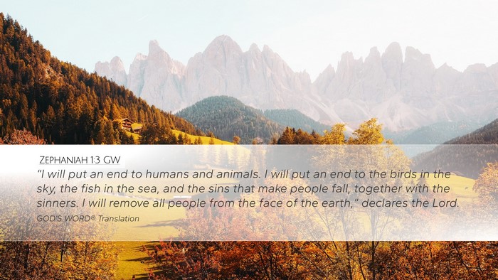 Zephaniah 1:3 GW Bible Verse Image