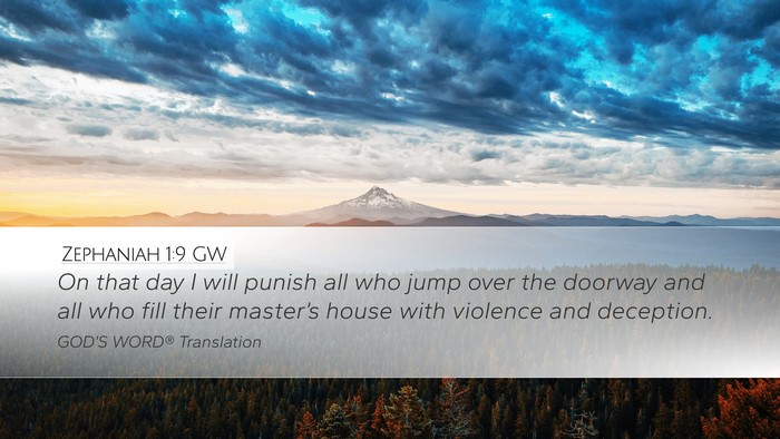 Zephaniah 1:9 GW Bible Verse Image