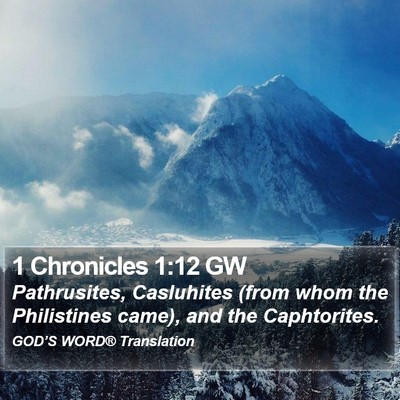 1 Chronicles 1:12 GW Bible Verse Image