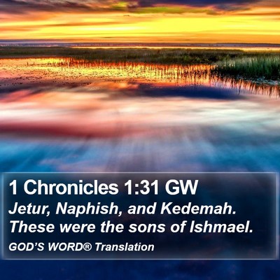 1 Chronicles 1:31 GW Bible Verse Image