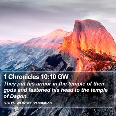 1 Chronicles 10:10 GW Bible Verse Image