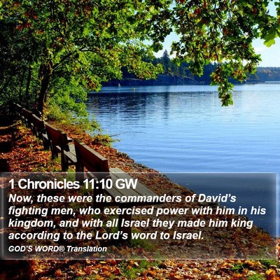 1 Chronicles 11:10 GW Bible Verse Image
