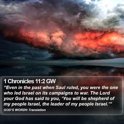 1 Chronicles 11:2 GW Bible Verse Image