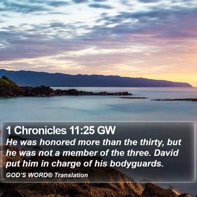 1 Chronicles 11:25 GW Bible Verse Image