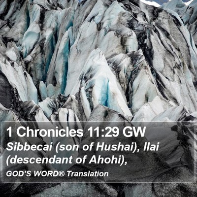 1 Chronicles 11:29 GW Bible Verse Image