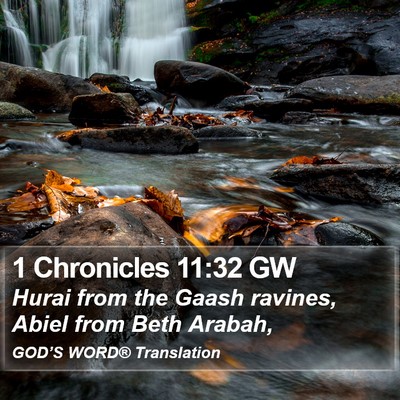 1 Chronicles 11:32 GW Bible Verse Image
