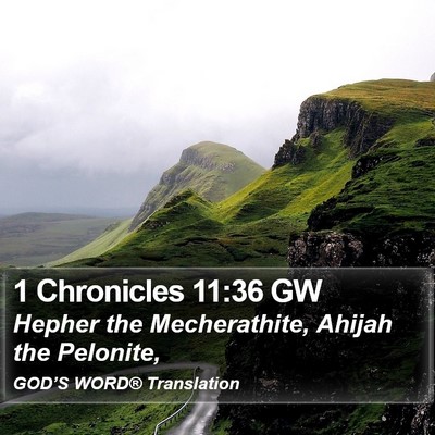 1 Chronicles 11:36 GW Bible Verse Image