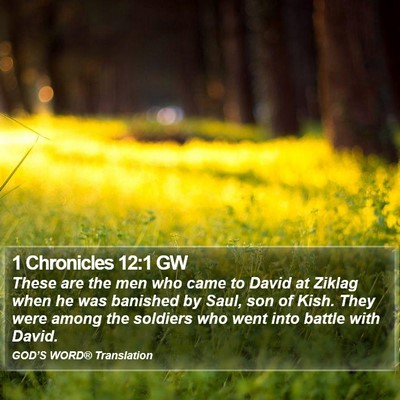 1 Chronicles 12:1 GW Bible Verse Image