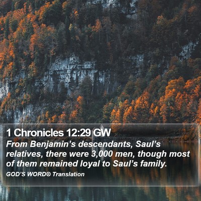 1 Chronicles 12:29 GW Bible Verse Image
