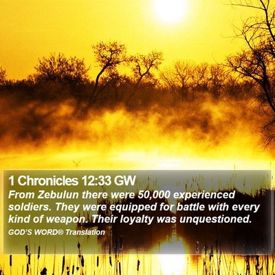 1 Chronicles 12:33 GW Bible Verse Image