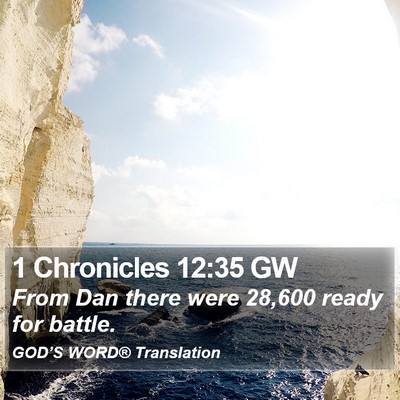 1 Chronicles 12:35 GW Bible Verse Image