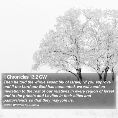 1 Chronicles 13:2 GW Bible Verse Image