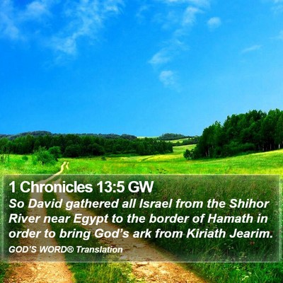 1 Chronicles 13:5 GW Bible Verse Image