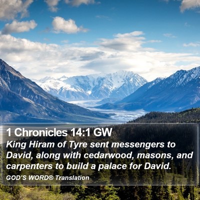 1 Chronicles 14:1 GW Bible Verse Image