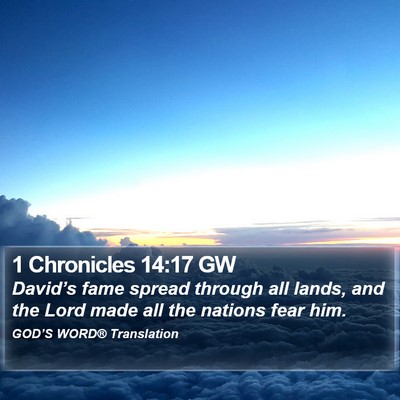 1 Chronicles 14:17 GW Bible Verse Image