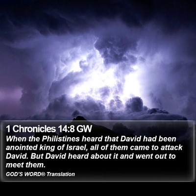 1 Chronicles 14:8 GW Bible Verse Image
