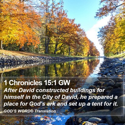 1 Chronicles 15:1 GW Bible Verse Image