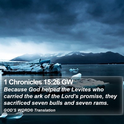 1 Chronicles 15:26 GW Bible Verse Image