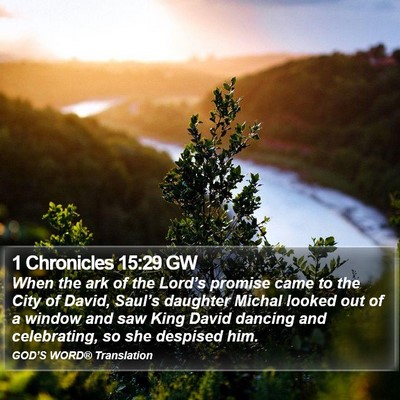 1 Chronicles 15:29 GW Bible Verse Image
