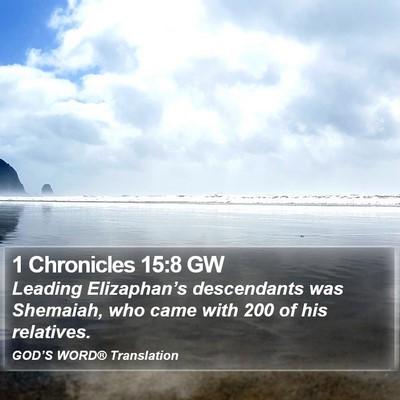 1 Chronicles 15:8 GW Bible Verse Image