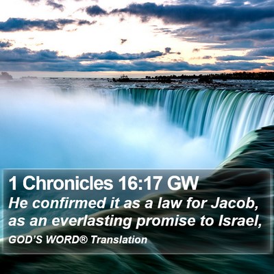 1 Chronicles 16:17 GW Bible Verse Image
