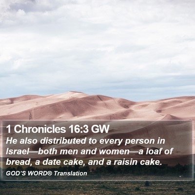 1 Chronicles 16:3 GW Bible Verse Image
