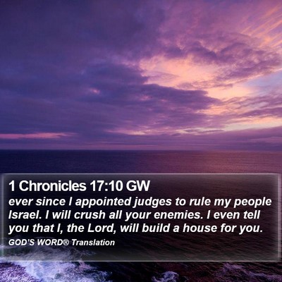 1 Chronicles 17:10 GW Bible Verse Image