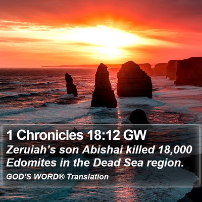 1 Chronicles 18:12 GW Bible Verse Image