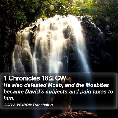 1 Chronicles 18:2 GW Bible Verse Image