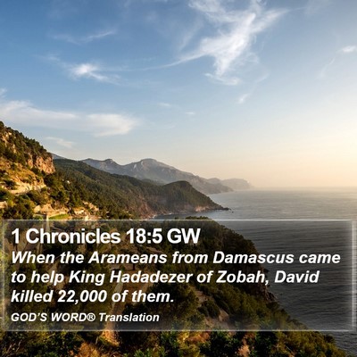 1 Chronicles 18:5 GW Bible Verse Image