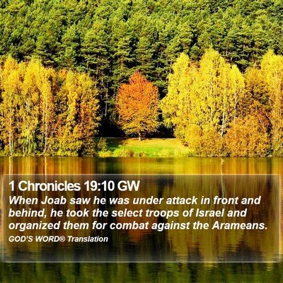 1 Chronicles 19:10 GW Bible Verse Image