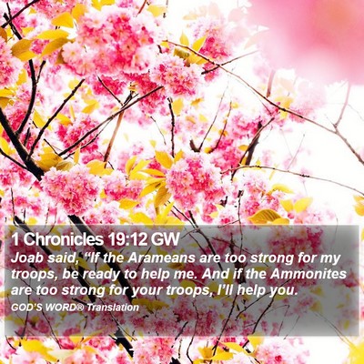 1 Chronicles 19:12 GW Bible Verse Image